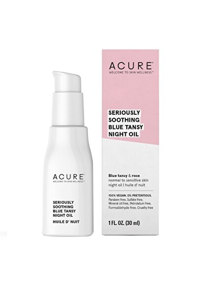 ACURE Soothing Tansy Night Rose Oil - Hydrates, Soothes Sensitive Skin - Vega...