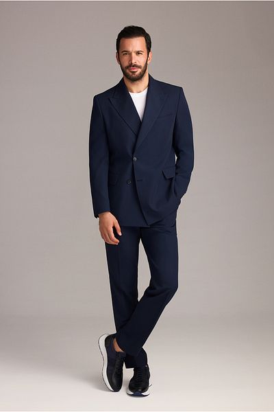 Abdullah Kiğılı Oversize Extra Comfortable Fit Double Breasted Suit