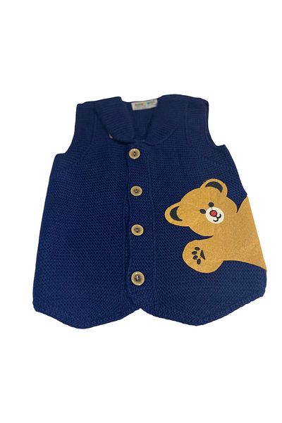 gogo bici Teddy Bear Model Knitwear Children's Vest