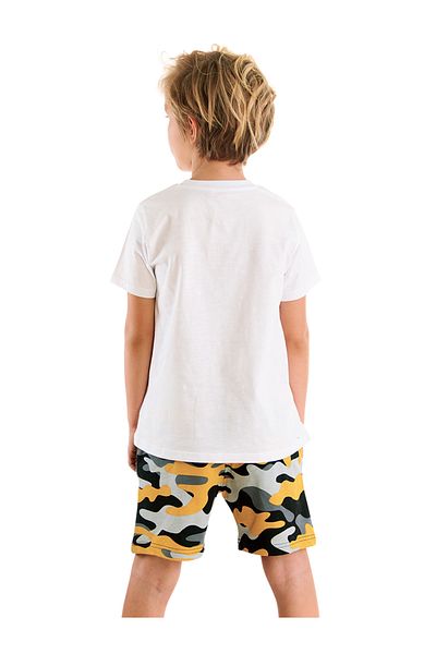 MSHB&G Motorrad Jungen Sommer T-Shirt Camouflage Shorts Anzug Kindertag 23. April