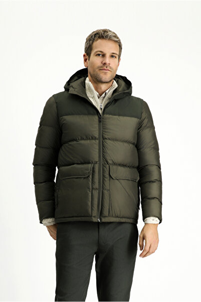 Kiğılı Jachetă sport gonflabilă cu glugă, slim fit