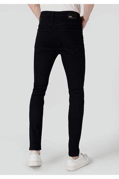 Colin's 035 Ryan Skinny Fit High Waist Slim Leg Men's Black Jean Trousers