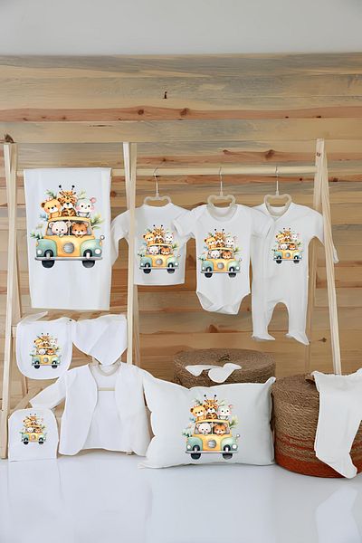 Moda Lime 100% Organic Cotton 11-pi Hospital Exit Set