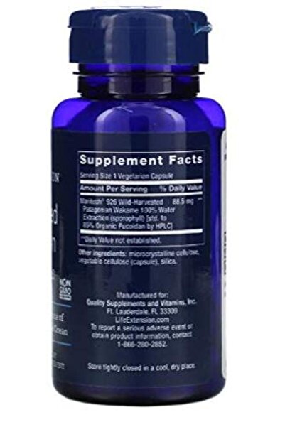 Life Extension Optimized Fucoidan 60 VegiCaps (Multi-Pack)