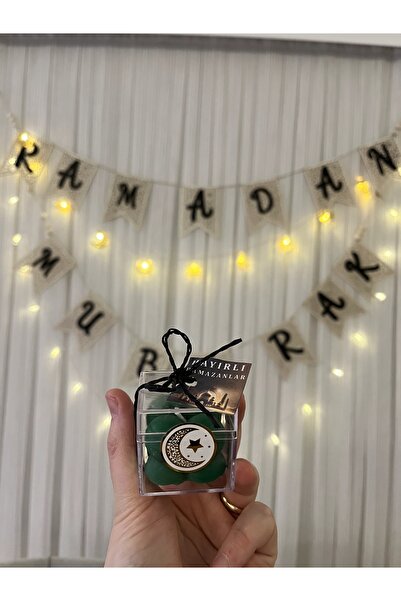 Verda Desing Hediyelik Hayırlı Ramazanları Notlu Kutulu Yeşil Küçük Bubble El...