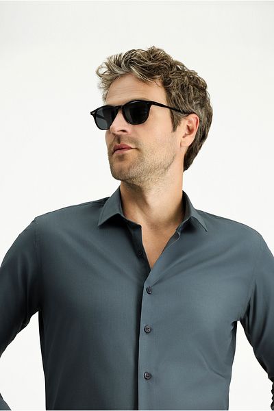 Kiğılı Long Sleeve Slim Fit Slim Fit Cotton Classic Shirt