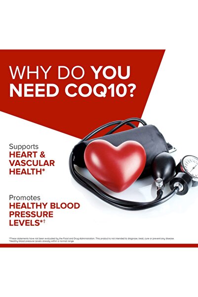 Qunol CoQ10 100mg Softgels, 3x Better Absorption, Heart Health & Energy, 120 Count (4 Month Supply)