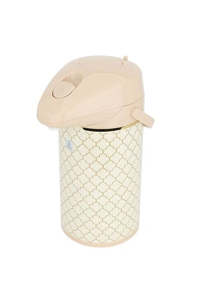 Alsaif Gallery Jaguar Al Saif Gallery Thermos, 3 Liter, Squeeze - Beige