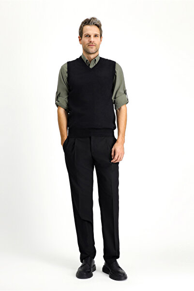 Kiğılı V-Neck Cotton Knitwear Sweater