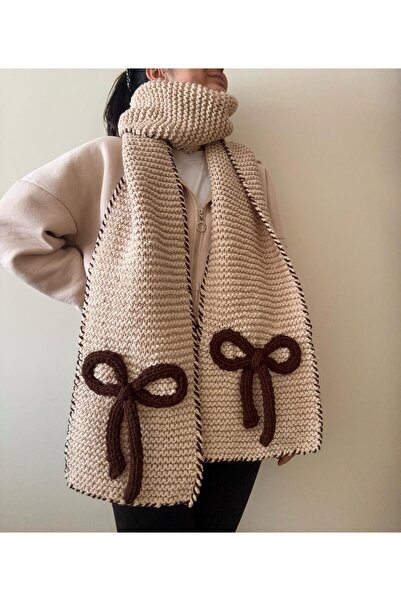 Hobihanem Tuhafiye Fiyonk el örgüsü atkı