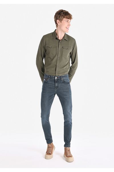 Colin's 041 Danny Slim Fit Low Waist Narrow Leg Men's Dark Blue Jean Trousers