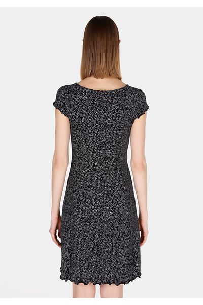 Colin's Slim Fit Floral Women's Black Short Sleeve Dress