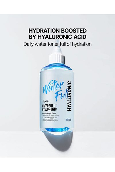 Jumiso Waterfull Hyaluronic Toner 250ml | Hydrating Moisturizer for All Skin, Vegan, Fragrance-Free