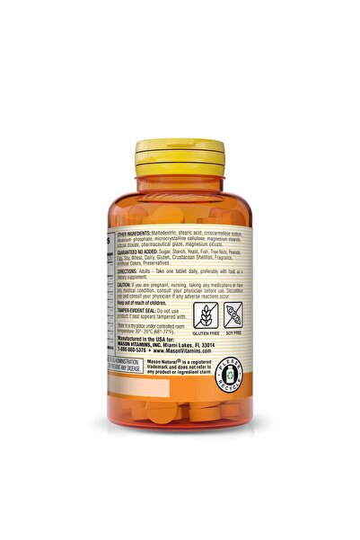 Mason Natural Digestive Enzymes with Prebiotics & Probiotics, Supports Digestive Health & Gut Balance, 90 Tablets