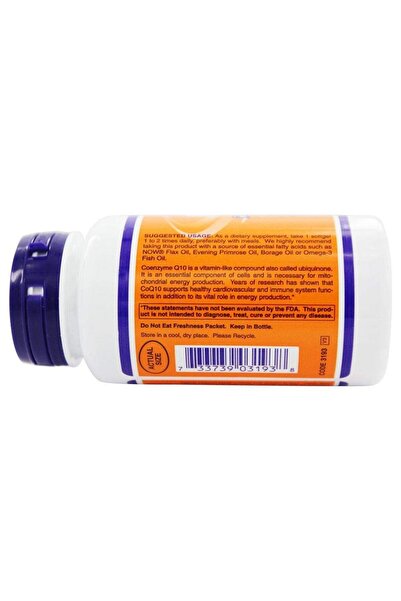 Now Foods CoQ10 (50mg) w/ Selenium and Vitamin E 100 sgels