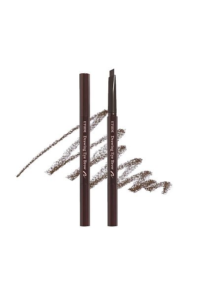 ETUDE Drawing Eyebrow Pencil #1 Dark Brown | Long Lasting, Natural Look | Korean Kbeauty, Perfect Gift
