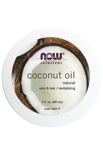 Now Foods مرطب زيت جوز الهند المنشط للبشرة والشعر، بحجم مناسب للسفر، 3 أونصة