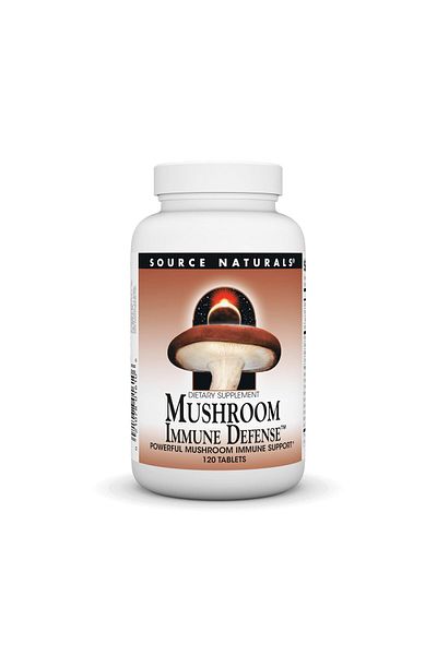 source naturals Mushroom Immune Defense, 120 Tablets