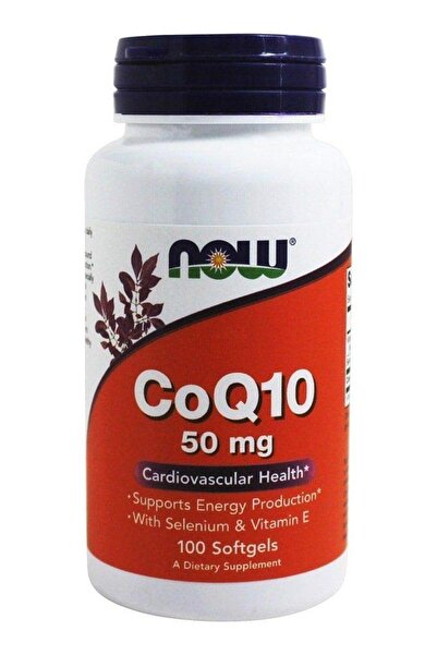 Now Foods CoQ10 (50mg) w/ Selenium and Vitamin E 100 sgels