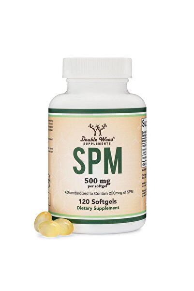 Double Wood Supplements SPM Max 120 Softgels, 500mg (Standardized Active SPMs, Third Party Tested) by Double Wood