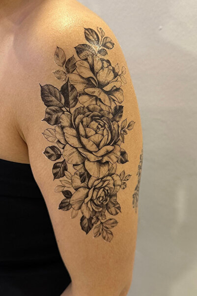 TAKIŞTIR Geçici Gül Figürlü Dövme Tattoo