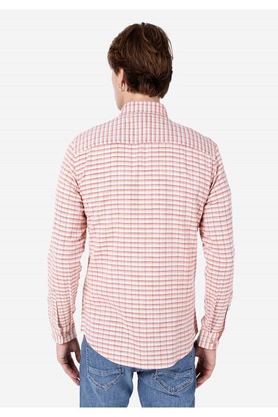 Colin's Cămașă Slim Fit Cămașă portocalie cu mânecă lungă pentru bărbați