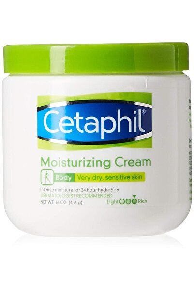 Cetaphil كريم مرطب، 16 أونصة (عبوة من 3 قطع)، مرطب للبشرة الجافة/الحساسة، خال...