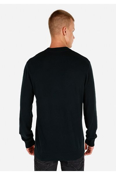 Colin's Regular Fit Round Neck Jacquard Men's Green Sweater