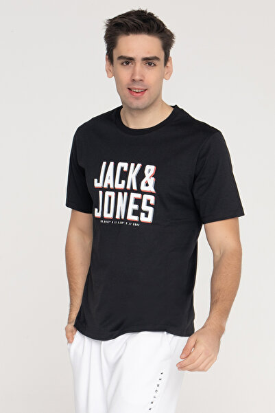 Jack & Jones Ανδρικό μπλουζάκι με τυπωμένο λογότυπο στο στήθος - Ανάπτυξη
