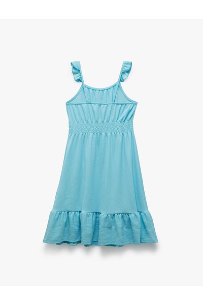 Koton Rochie midi cu bretele cu volane Gipe