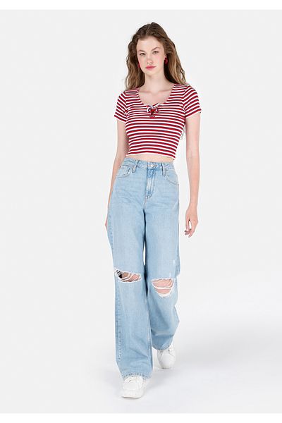 Colin's Pantaloni de jeans albaștri pentru femei 970 Berry Regular Fit