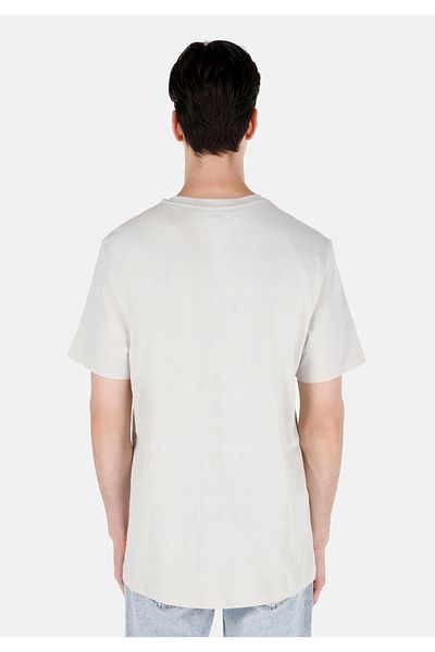 Colin's Regular Fit Round Neck Jacquard Men's Stone Short Sleeve T-Shirt