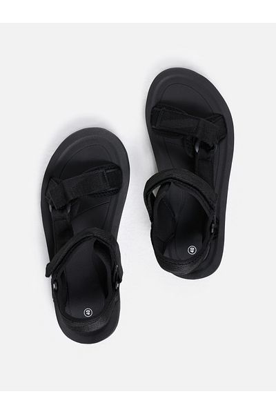 Colin's Sandale de damă, negre, cu potrivire regulată