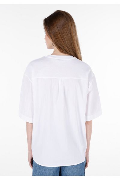 Colin's Tricou alb pentru femei - mâneci