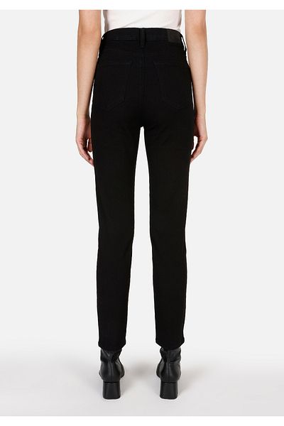 Colin's 703 Carla Slim Fit Mid Waist Straight Leg Women's Black Jean Pants