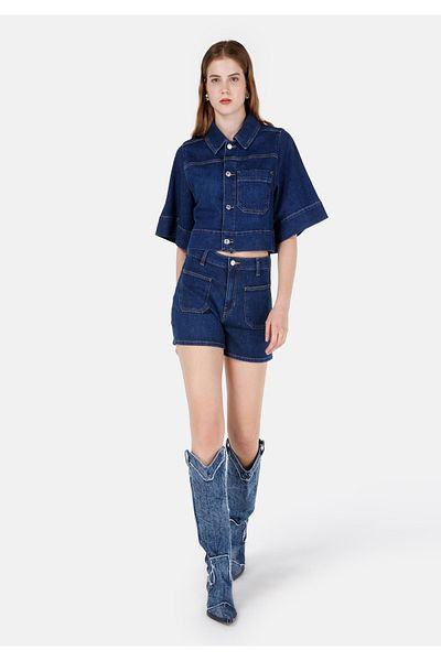Colin's High Waist Comfortable Cut Women's Jean Shorts - Straight Leg