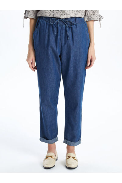 LC Waikiki Women's Carrot Fit Women's Jeans with Elastic Waist - W4L147Z8