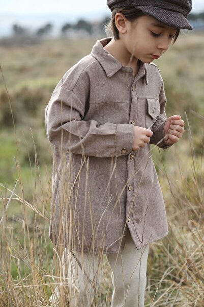 Lalia Oliver Unisex Çocuk Keten Gömlek