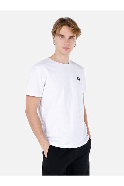 Colin's Tricou alb pentru bărbați - mâneci
