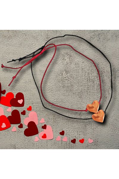 MUUN STORE 4 Bracelets - Rope Bracelet Set with Hearts and Stars - Lucky Bracelet