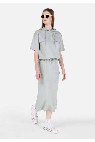 Colin's Fusta verde Midi pentru femei
