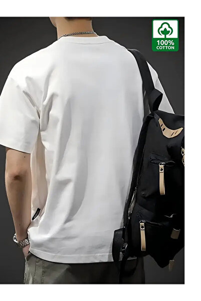 EXPECTED Unisex Κομψό βαμβακερό μπλουζάκι Oversize 2 τεμαχίων Lover Couple Friend Combination