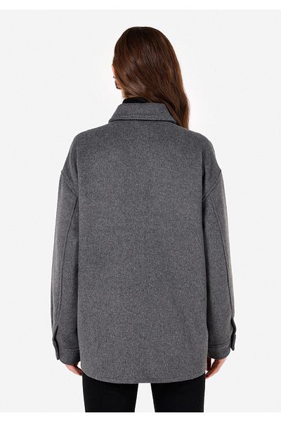 Colin's Regular Fit Shirt Neck Women's Anthracite Long Sleeve Shirt