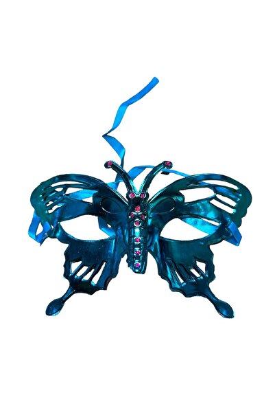 Niyet Mavi Kelebek Göz Maskesi - Kostüm Partileri , Maskeli Balo Aksesuar, Yı...