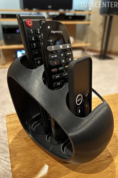 TUTACENTER Suport pentru telecomandă, cu 3 sloturi, din plastic