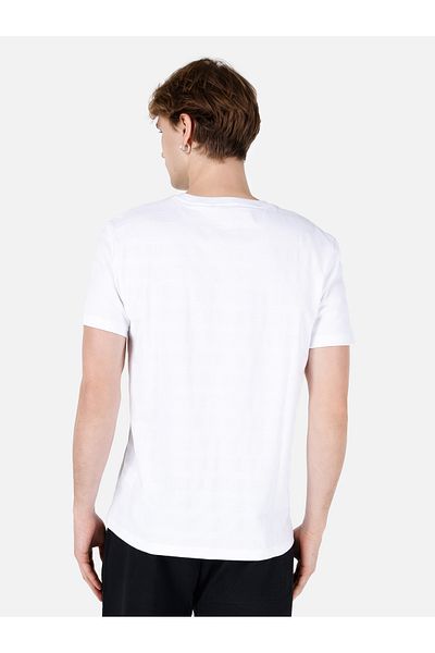 Colin's Tricou alb pentru bărbați - mâneci