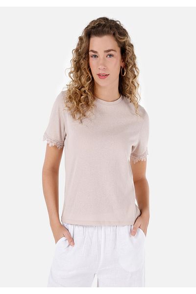 Colin's Beige Women's T-Shirt - Sleeves