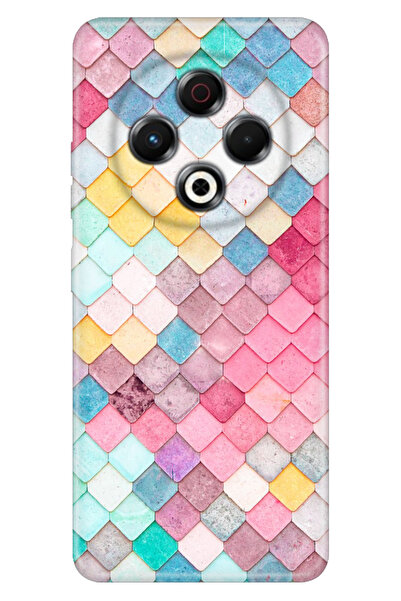 TECNO Spark 30 KL6 Kılıf Byy-78 Kamera Koruma Silikon Baskılı Renkli Çatı