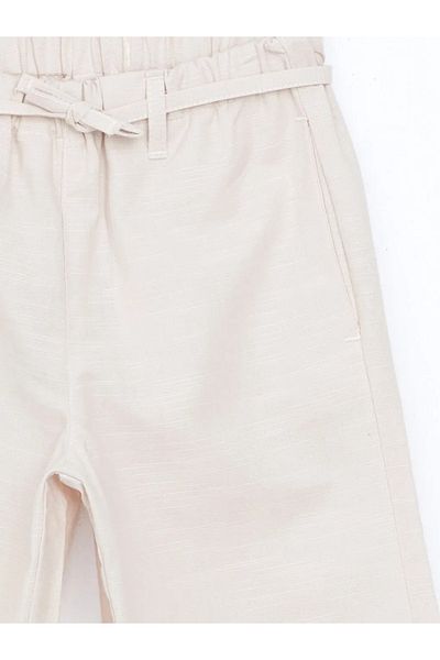 LC Waikiki Lcw Eco Beige Elastic Waist Girl's Trousers