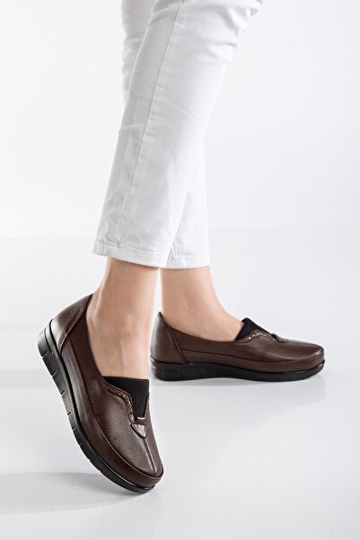 By Yağlıoğlu 92102 Ορθοπεδικά γυναικεία δερμάτινα παπούτσια είναι κατάλληλα γ...